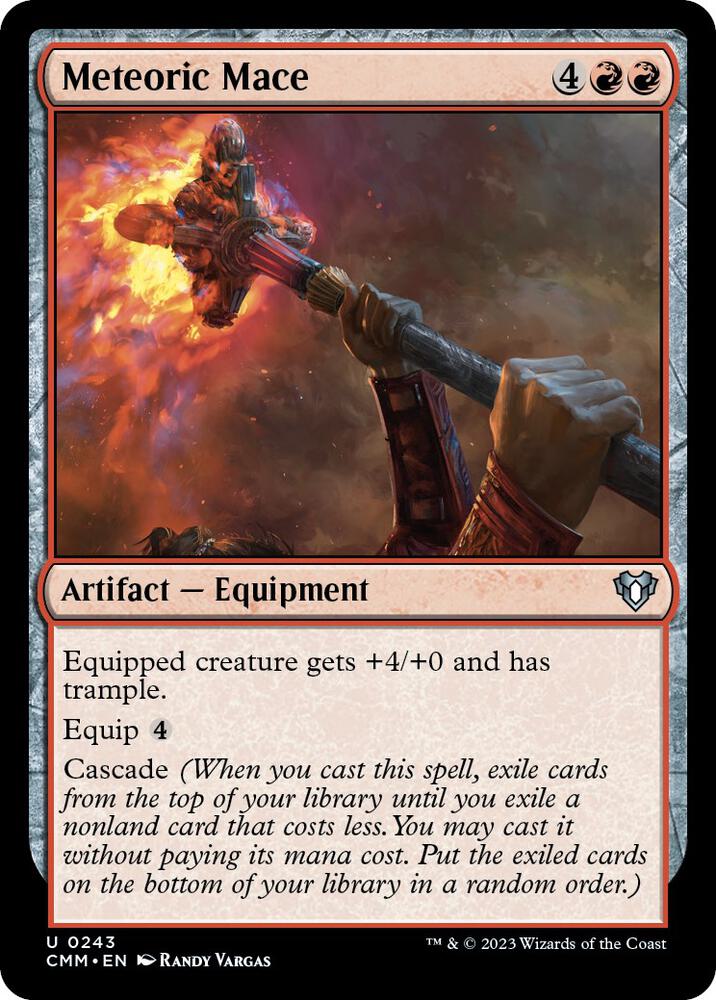 Meteoric Mace 243 card from Commander Masters
