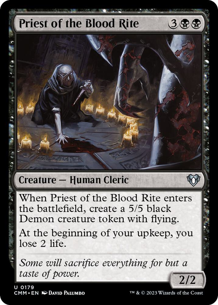 Priest of the Blood Rite 179 card from Commander Masters