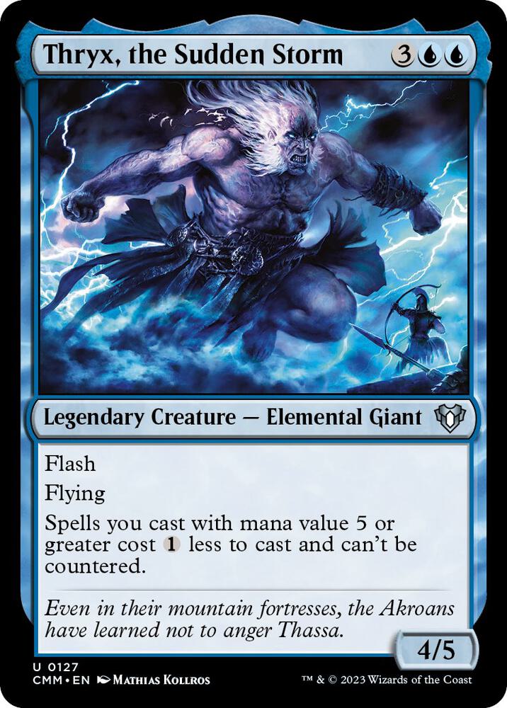 Thryx, the Sudden Storm 127 card from Commander Masters