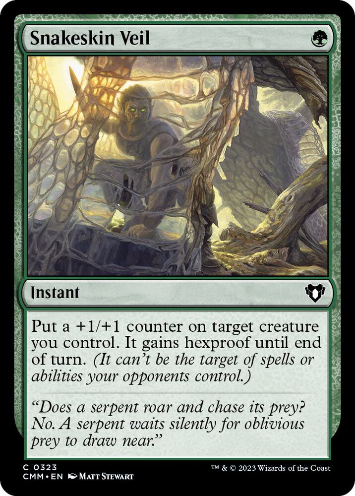 Snakeskin Veil 323 card from Commander Masters