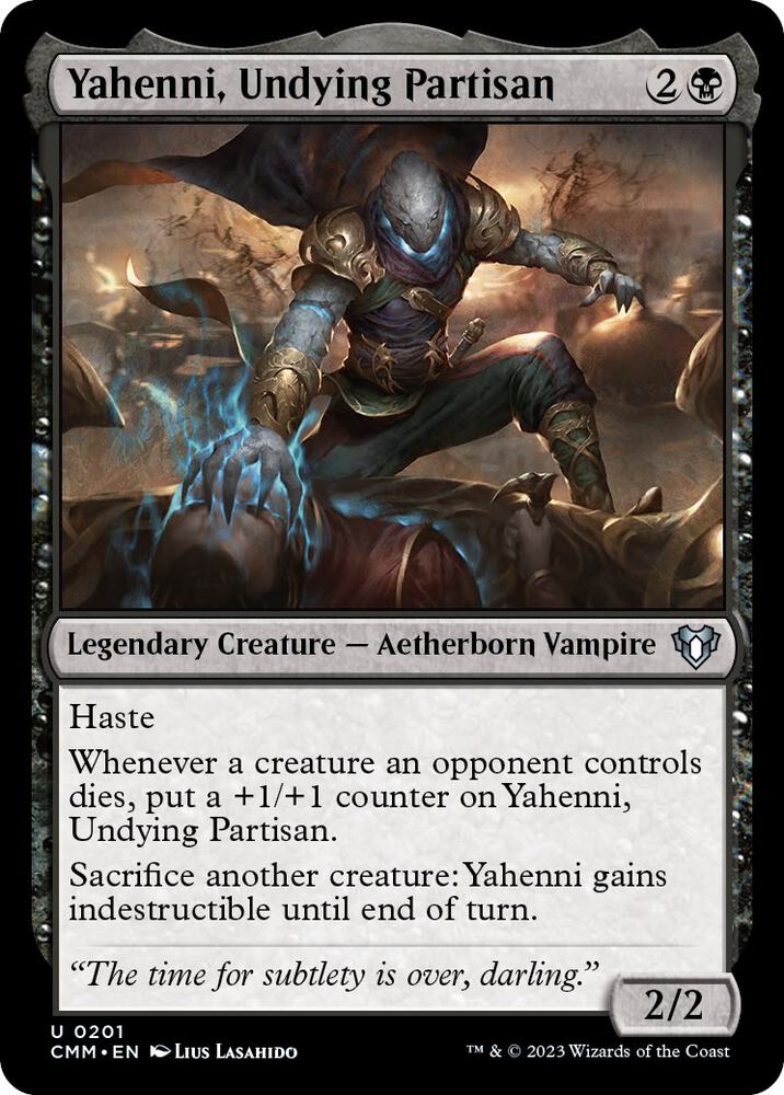 Yahenni, Undying Partisan 201 card from Commander Masters
