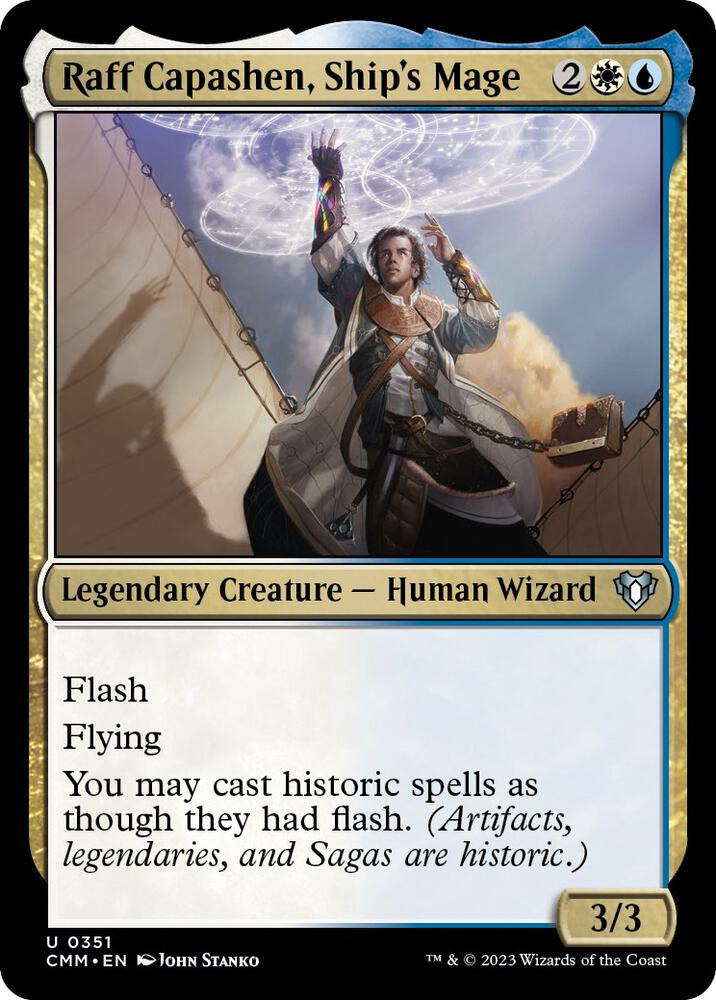 Raff Capashen, Ship's Mage 351 card from Commander Masters