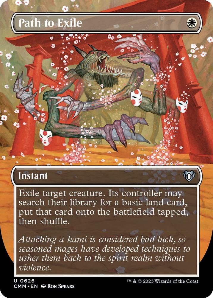 Path to Exile (Borderless) 626 card from Commander Masters