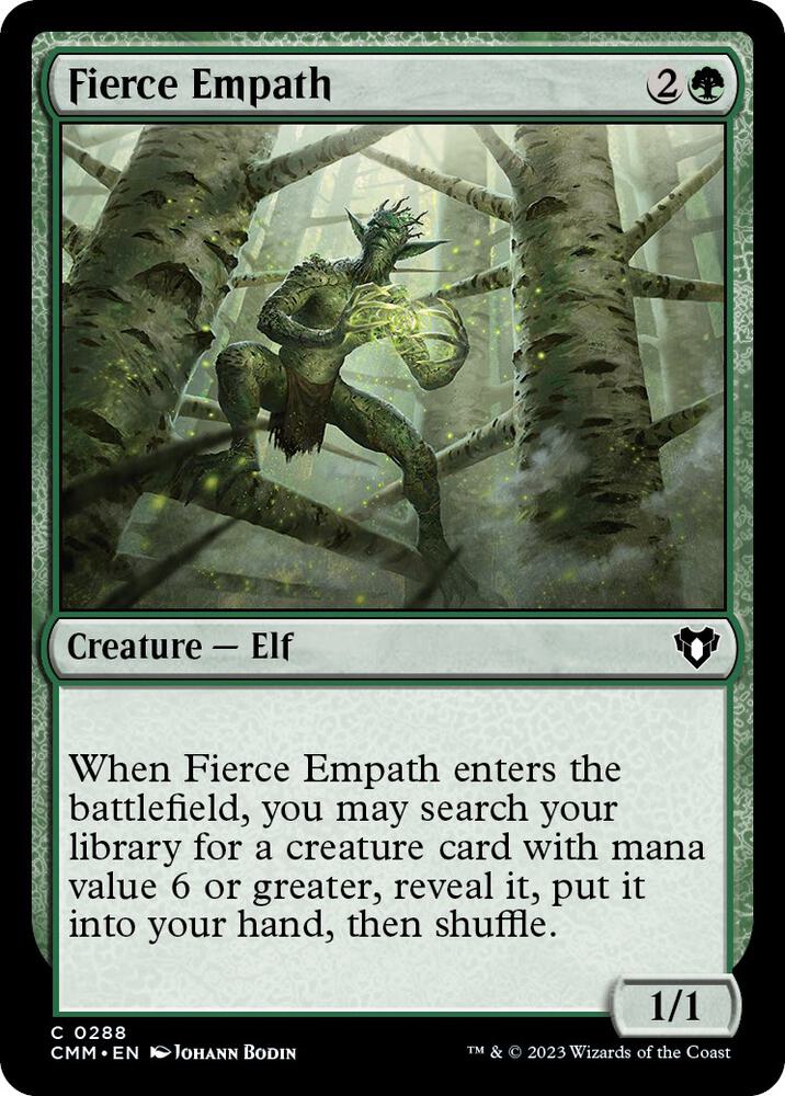 Fierce Empath 288 card from Commander Masters
