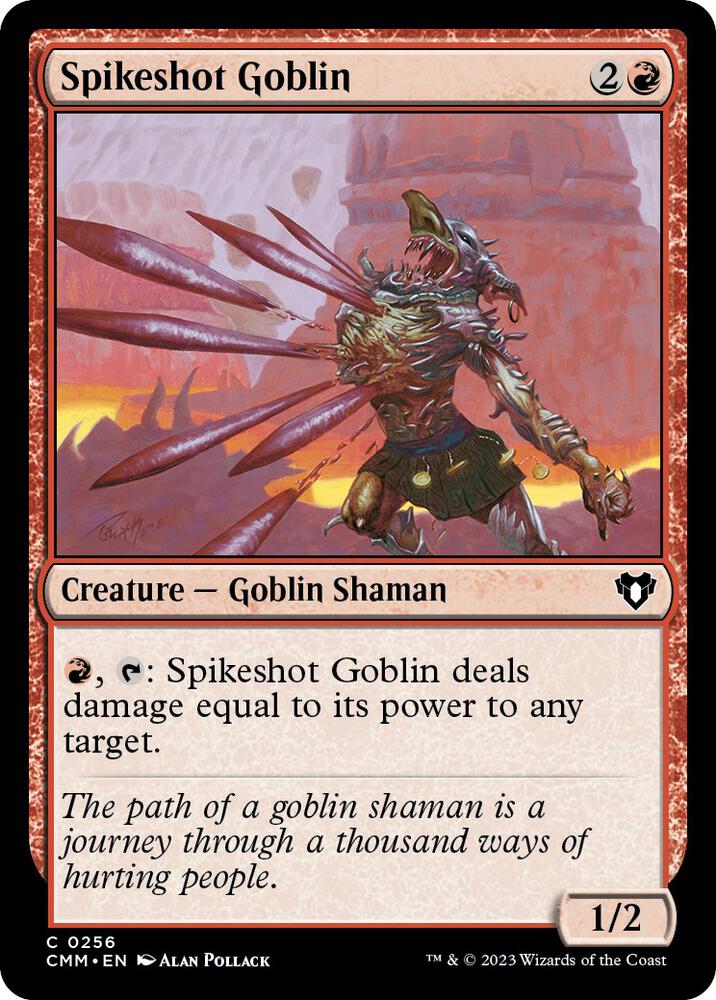 Spikeshot Goblin 256 card from Commander Masters
