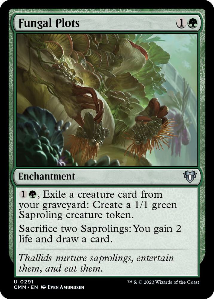 Fungal Plots 291 card from Commander Masters