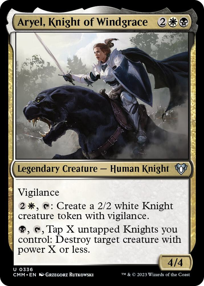 Aryel, Knight of Windgrace 336 card from Commander Masters