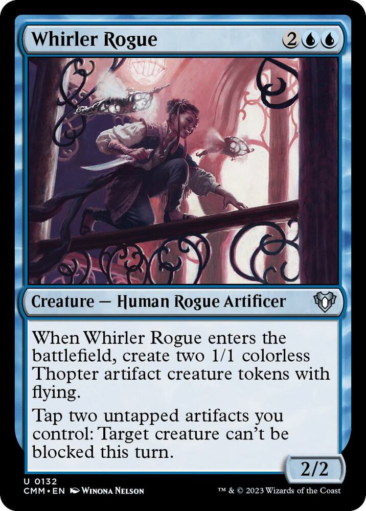 Whirler Rogue 132 card from Commander Masters