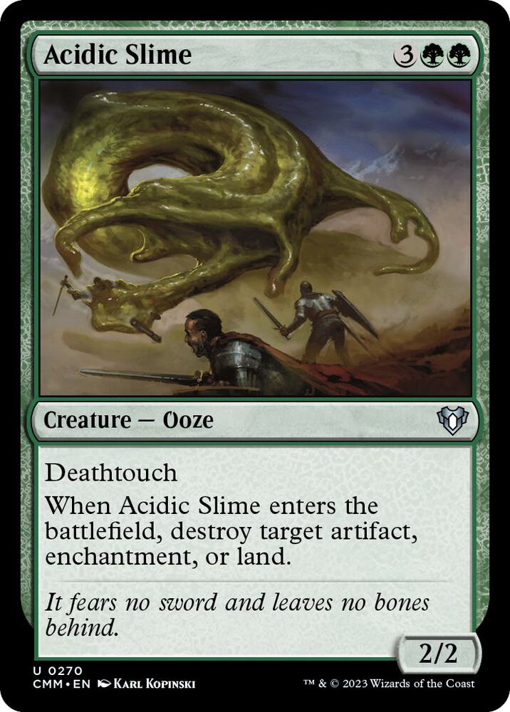 Acidic Slime 270 card from Commander Masters