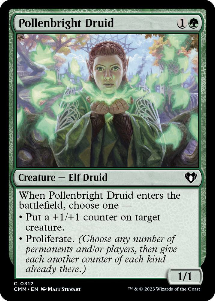 Pollenbright Druid 312 card from Commander Masters