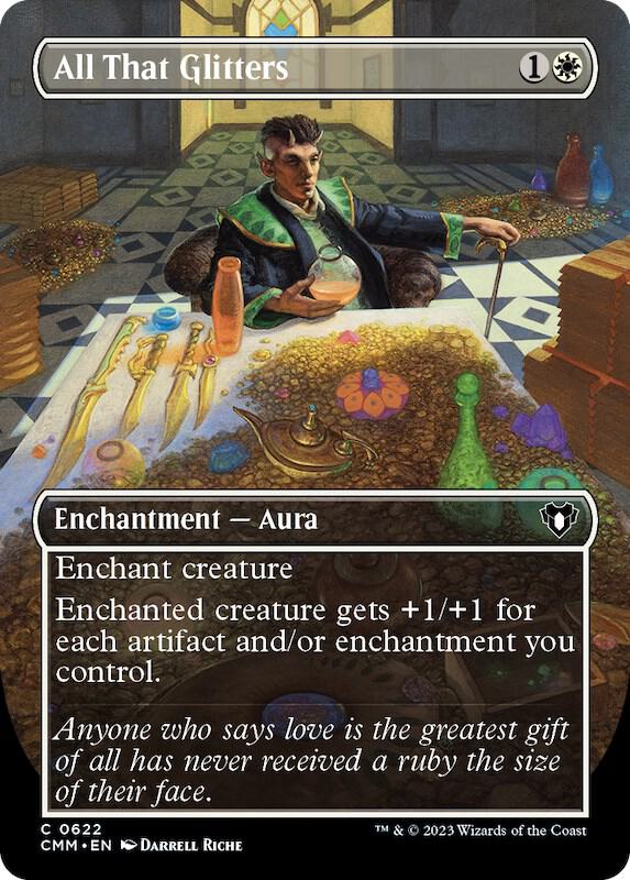 All That Glitters (Borderless) 622 card from Commander Masters