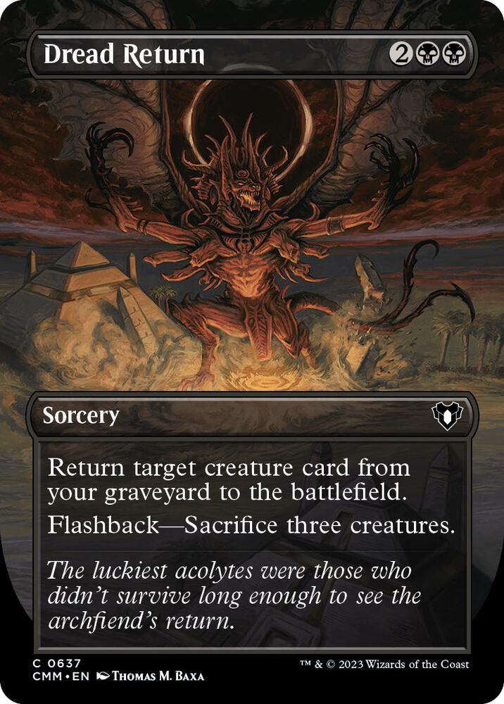 Dread Return (Borderless) 637 card from Commander Masters
