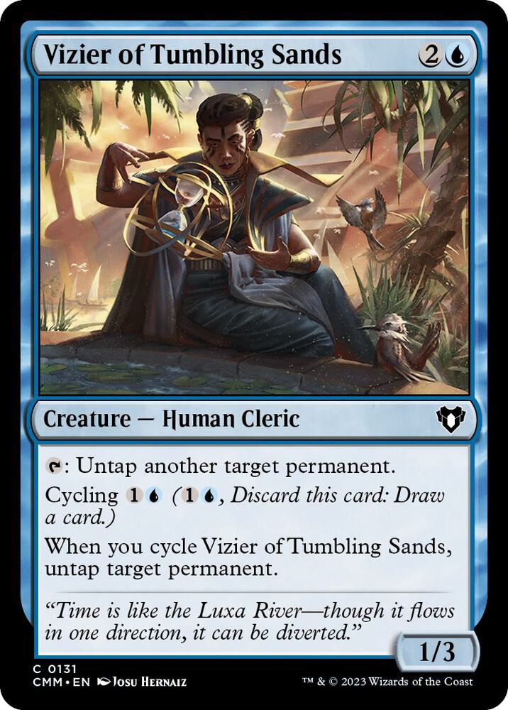 Vizier of Tumbling Sands 131 card from Commander Masters