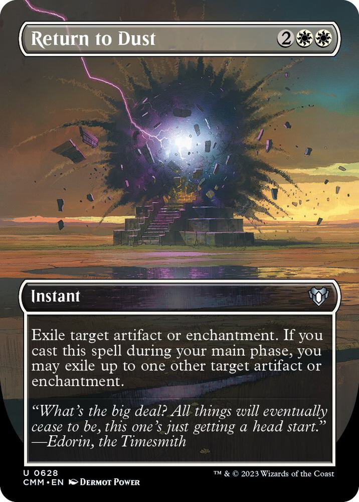 Return to Dust (Borderless) 628 card from Commander Masters