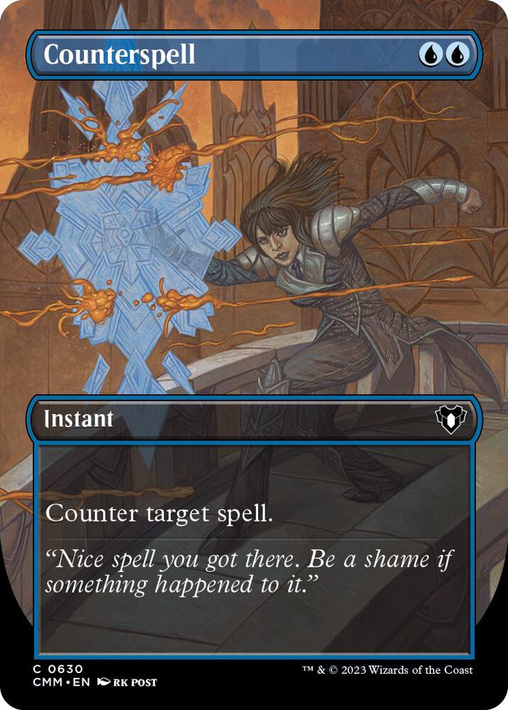 Counterspell (Borderless) 630 card from Commander Masters