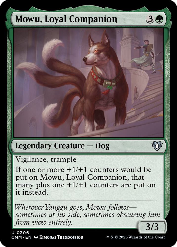 Mowu, Loyal Companion 306 card from Commander Masters