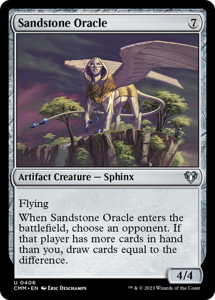 Sandstone Oracle 406 card from Commander Masters