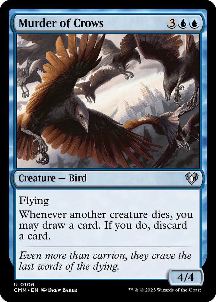 Murder of Crows 106 card from Commander Masters