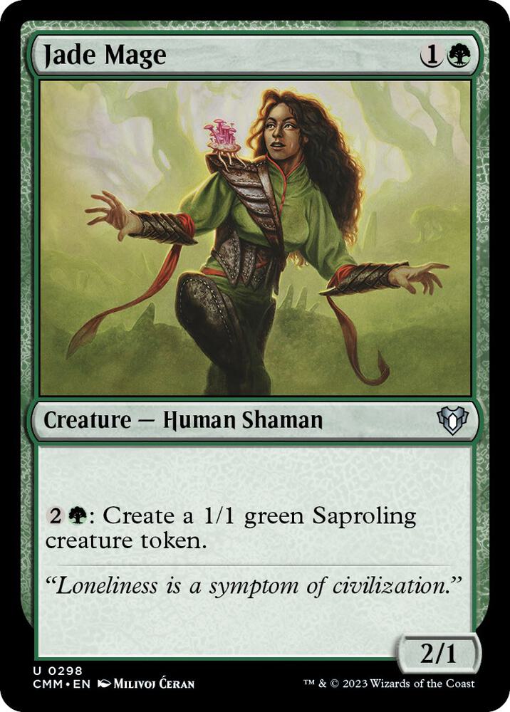 Jade Mage 298 card from Commander Masters