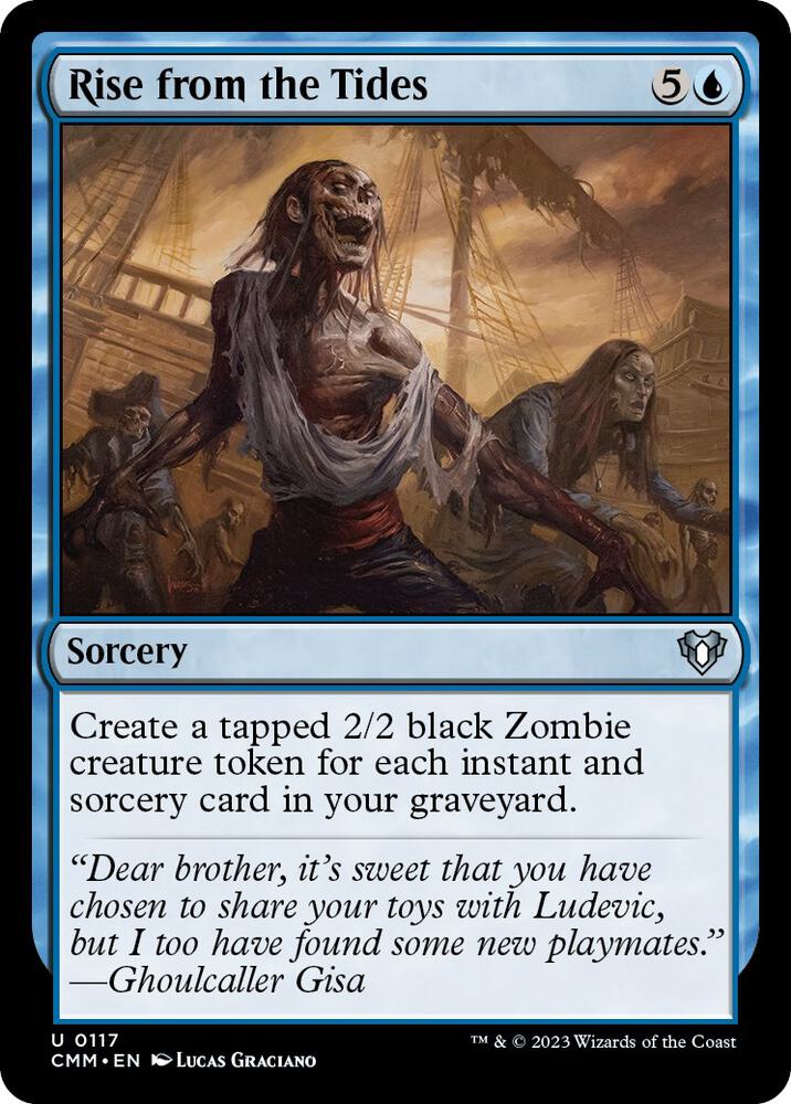 Rise from the Tides 117 card from Commander Masters