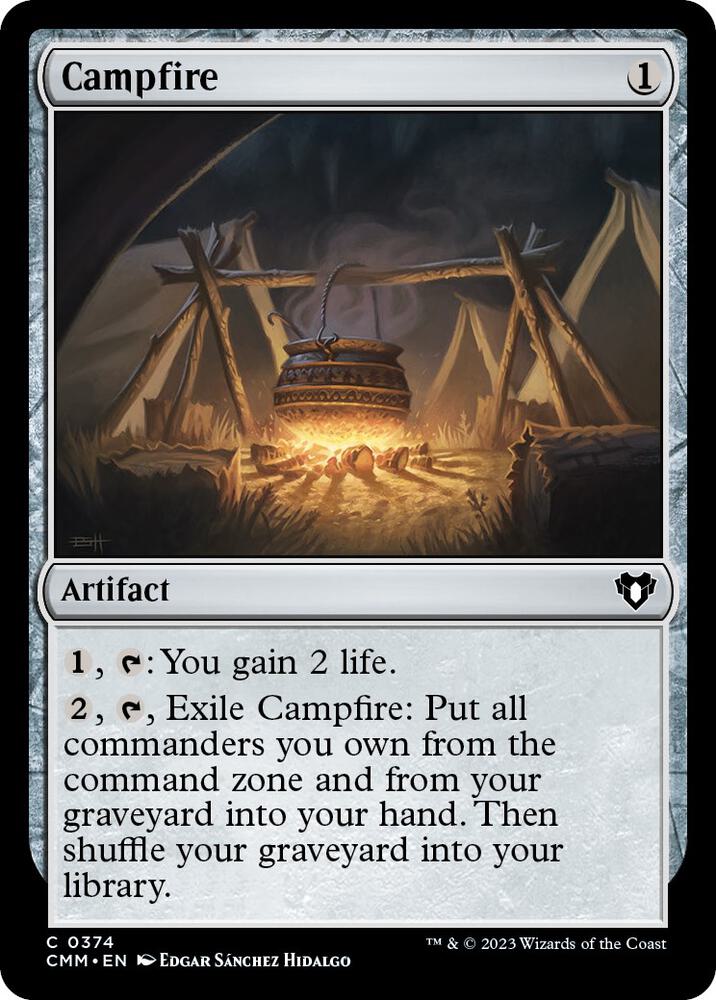 Campfire 374 card from Commander Masters
