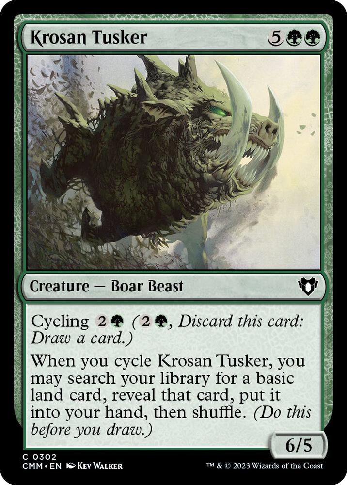 Krosan Tusker 302 card from Commander Masters