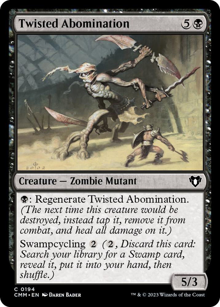 Twisted Abomination 194 card from Commander Masters