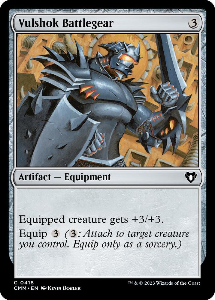 Vulshok Battlegear 418 card from Commander Masters