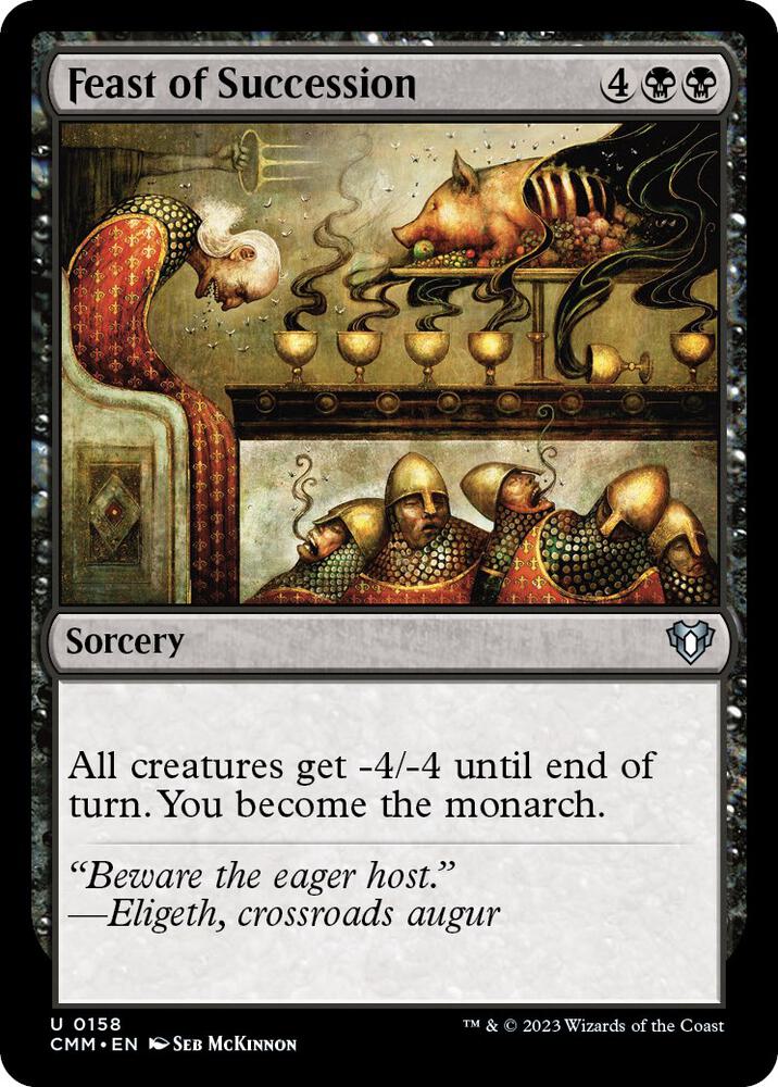 Feast of Succession 158 card from Commander Masters