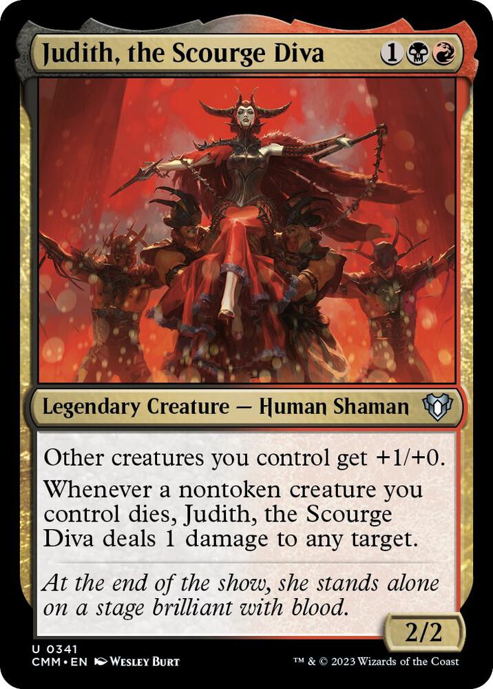 Judith, the Scourge Diva 341 card from Commander Masters
