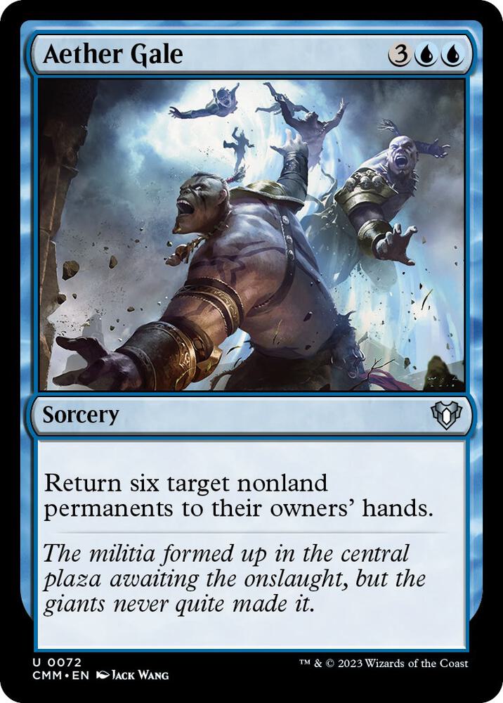 Aether Gale 72 card from Commander Masters