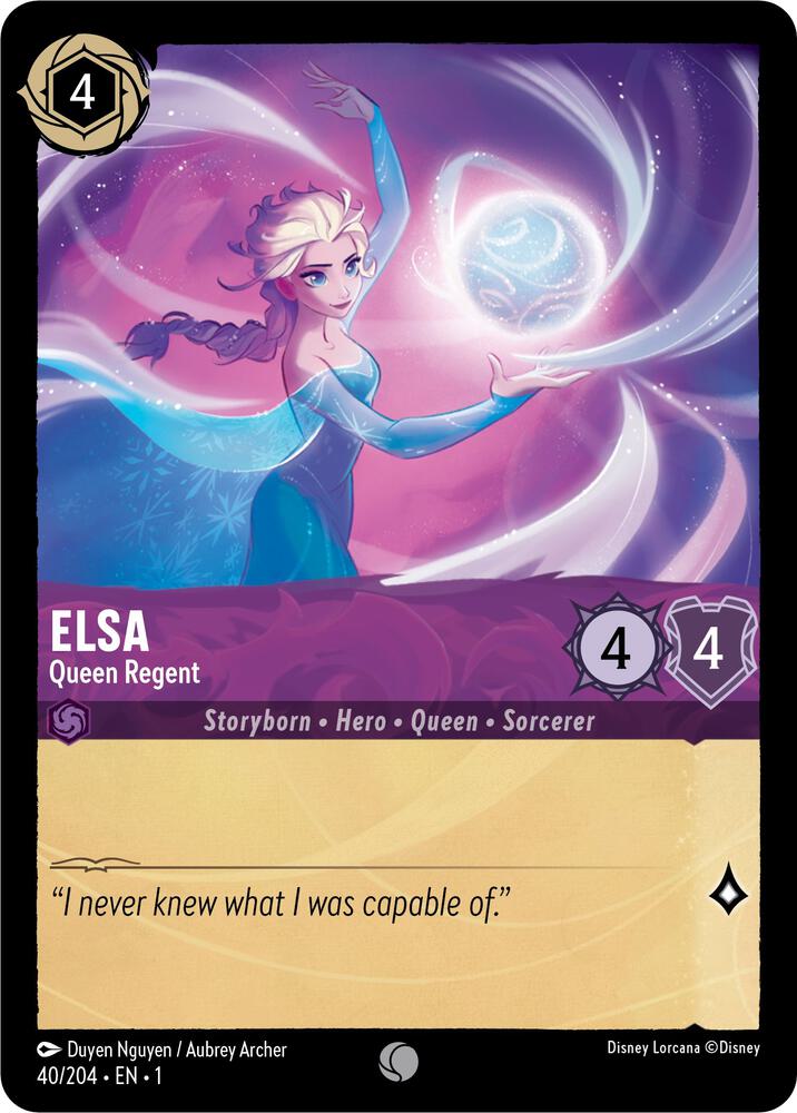 Elsa - Queen Regent 40/204 card from The First Chapter