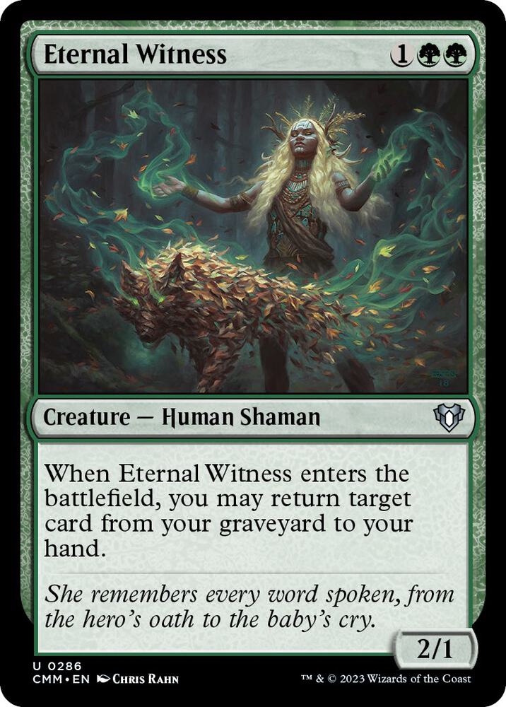 Eternal Witness 286 card from Commander Masters