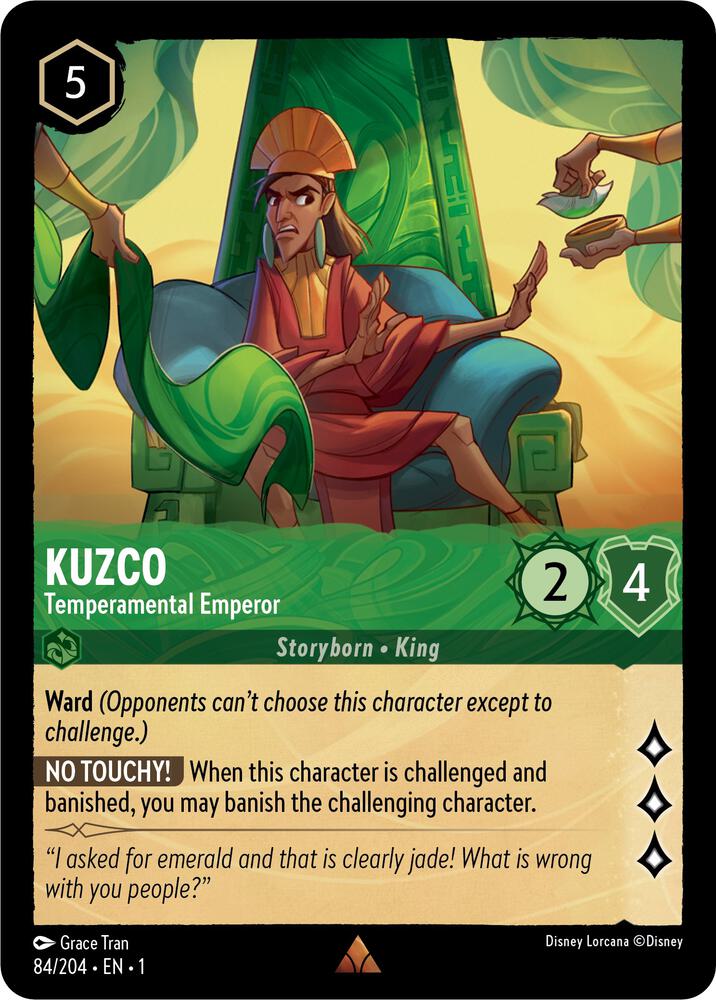 Kuzco - Temperamental Emperor 84/204 card from The First Chapter