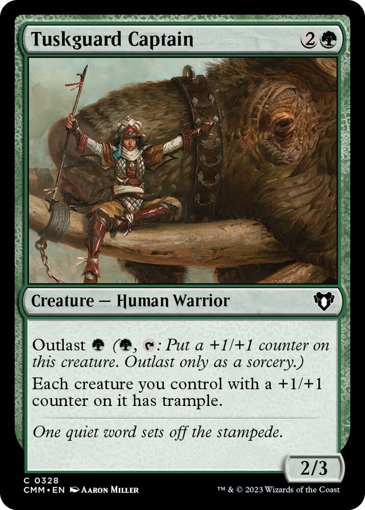 Tuskguard Captain 328 card from Commander Masters