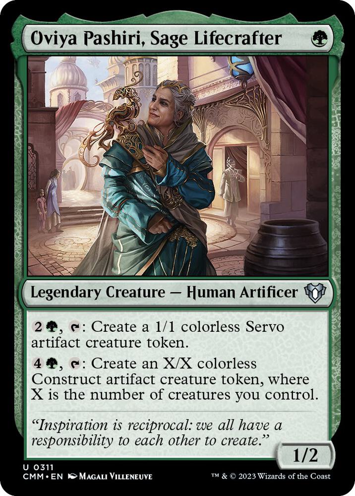 Oviya Pashiri, Sage Lifecrafter 311 card from Commander Masters