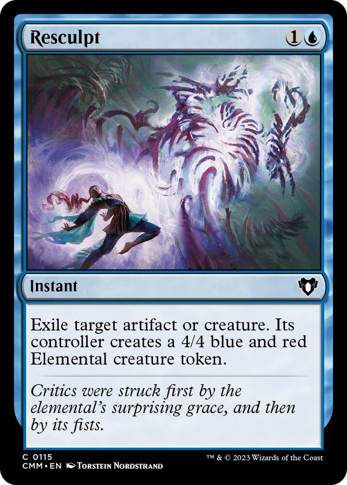 Resculpt 115 card from Commander Masters