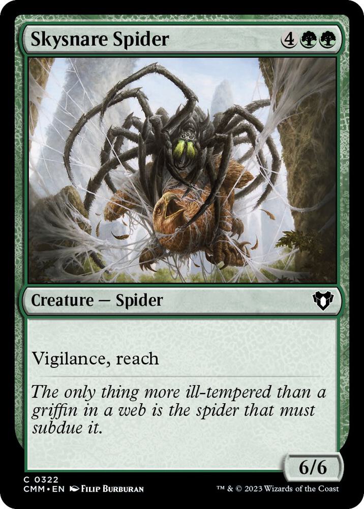 Skysnare Spider 322 card from Commander Masters