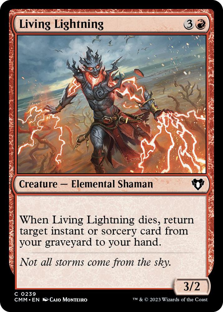Living Lightning 239 card from Commander Masters