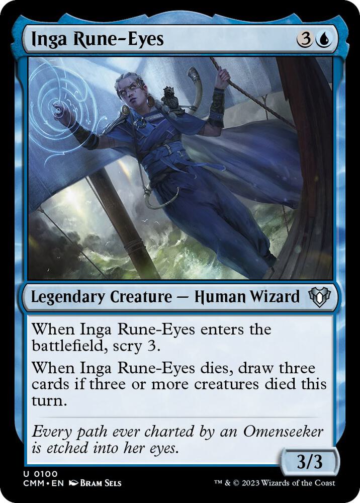Inga Rune-Eyes 100 card from Commander Masters