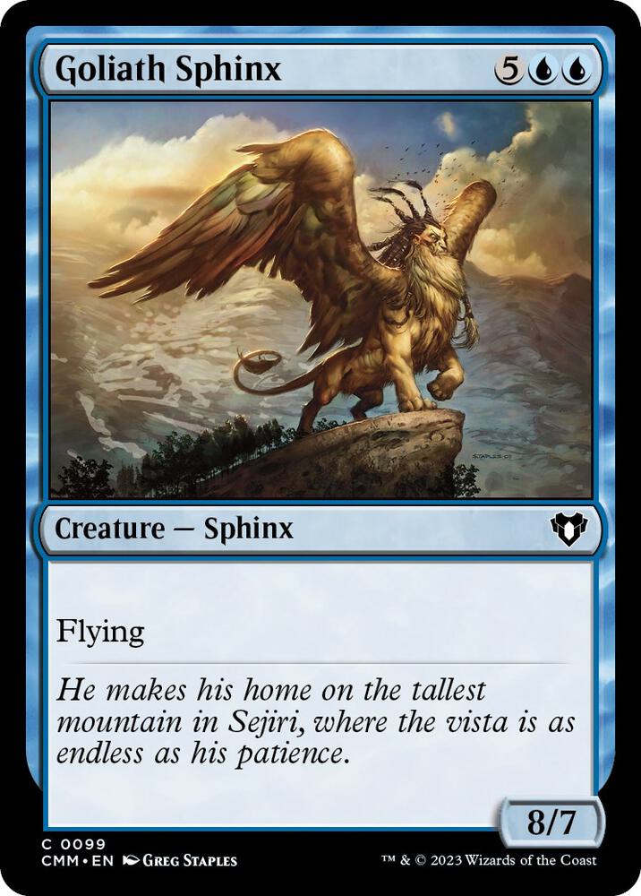 Goliath Sphinx 99 card from Commander Masters