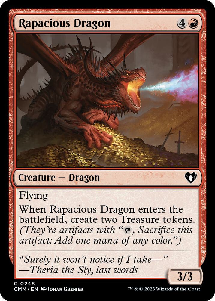 Rapacious Dragon 248 card from Commander Masters