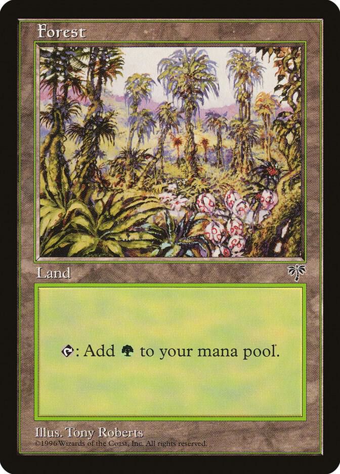 Forest (Pink Flowers Right) card from Mirage