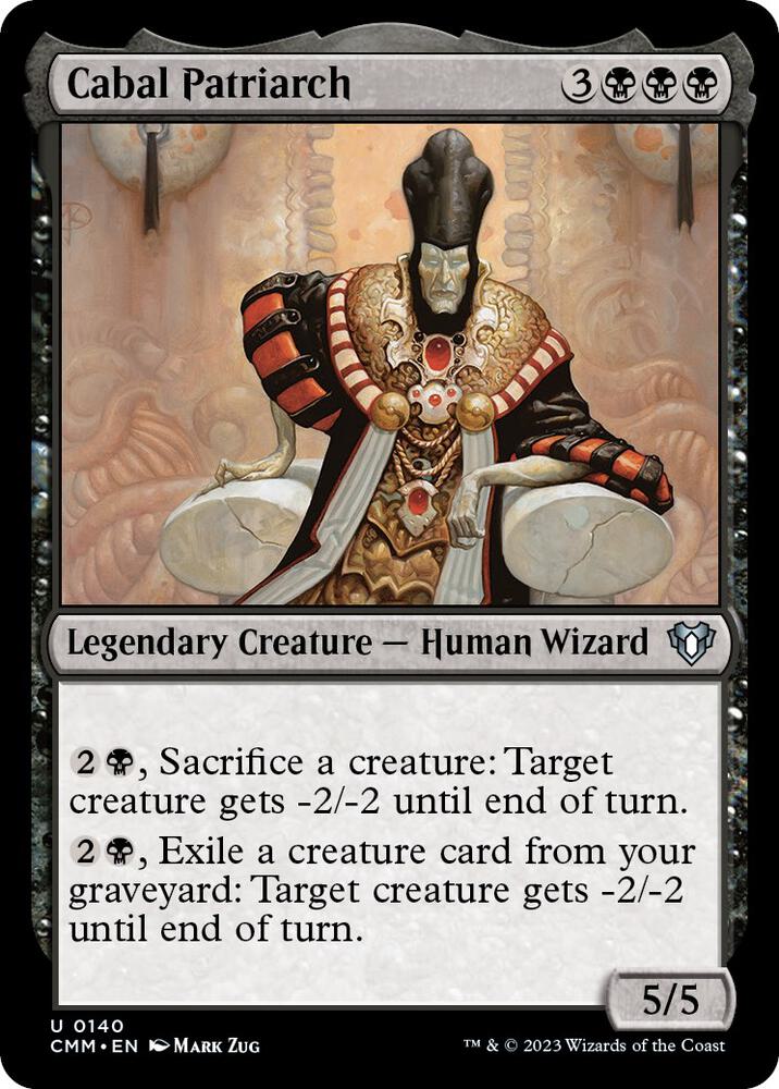 Cabal Patriarch 140 card from Commander Masters