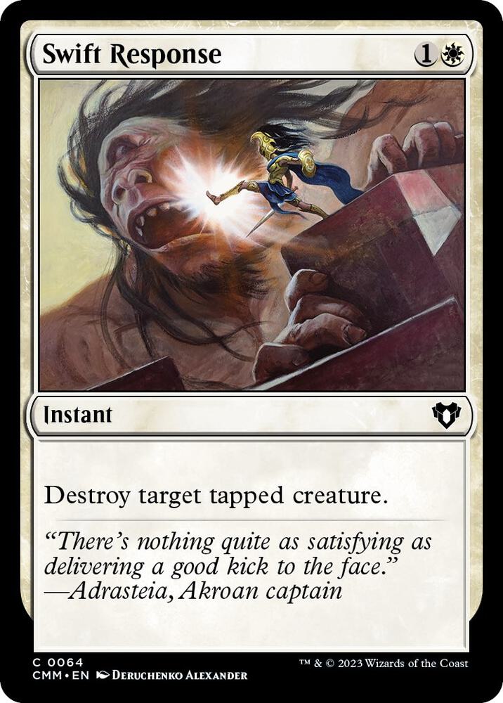 Swift Response 64 card from Commander Masters