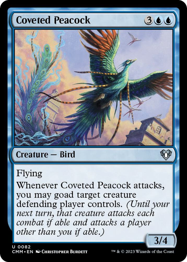 Coveted Peacock 82 card from Commander Masters