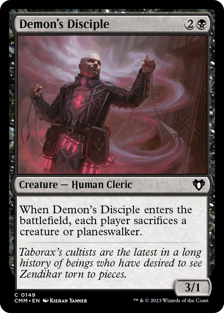 Demon's Disciple 149 card from Commander Masters