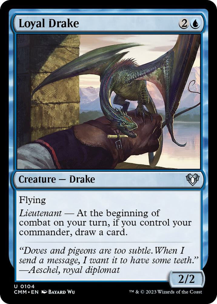 Loyal Drake 104 card from Commander Masters