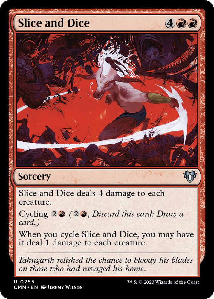 Slice and Dice 255 card from Commander Masters