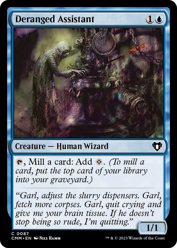 Deranged Assistant 87 card from Commander Masters